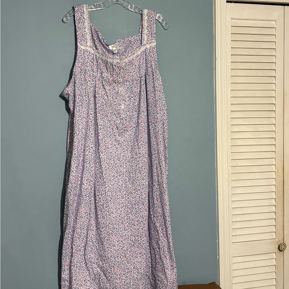 Aria Floral Print Sleepwear Robe - Pink and White
